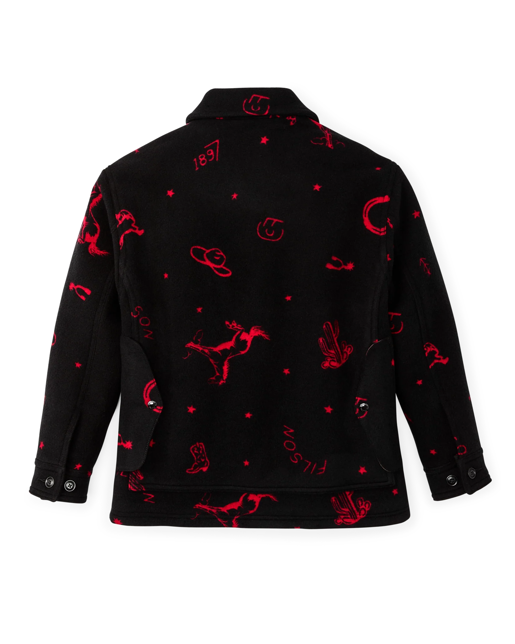 Damen-Jacquard-Woll-Cruiser-Jacke