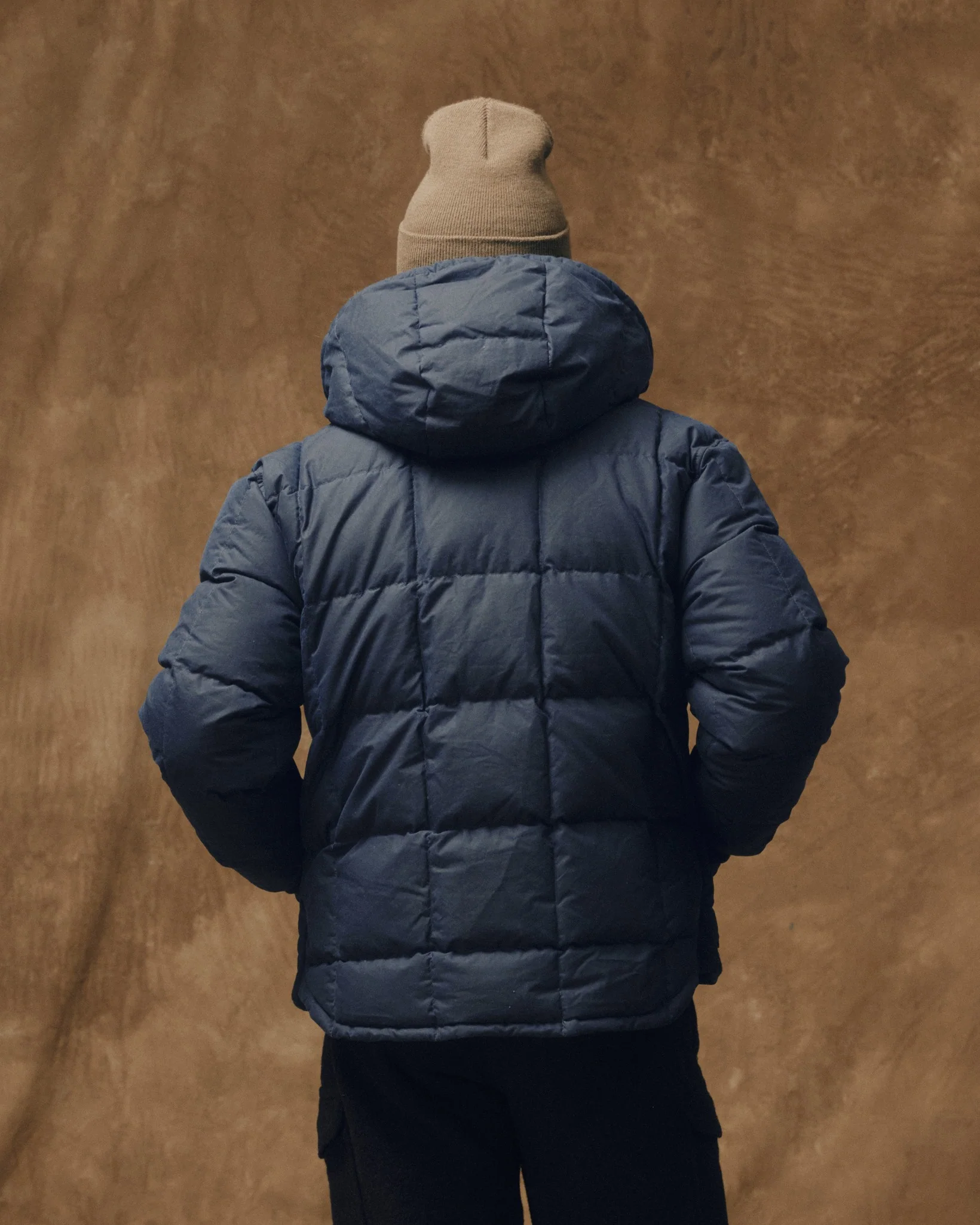 Wachsjacke aus Daunen