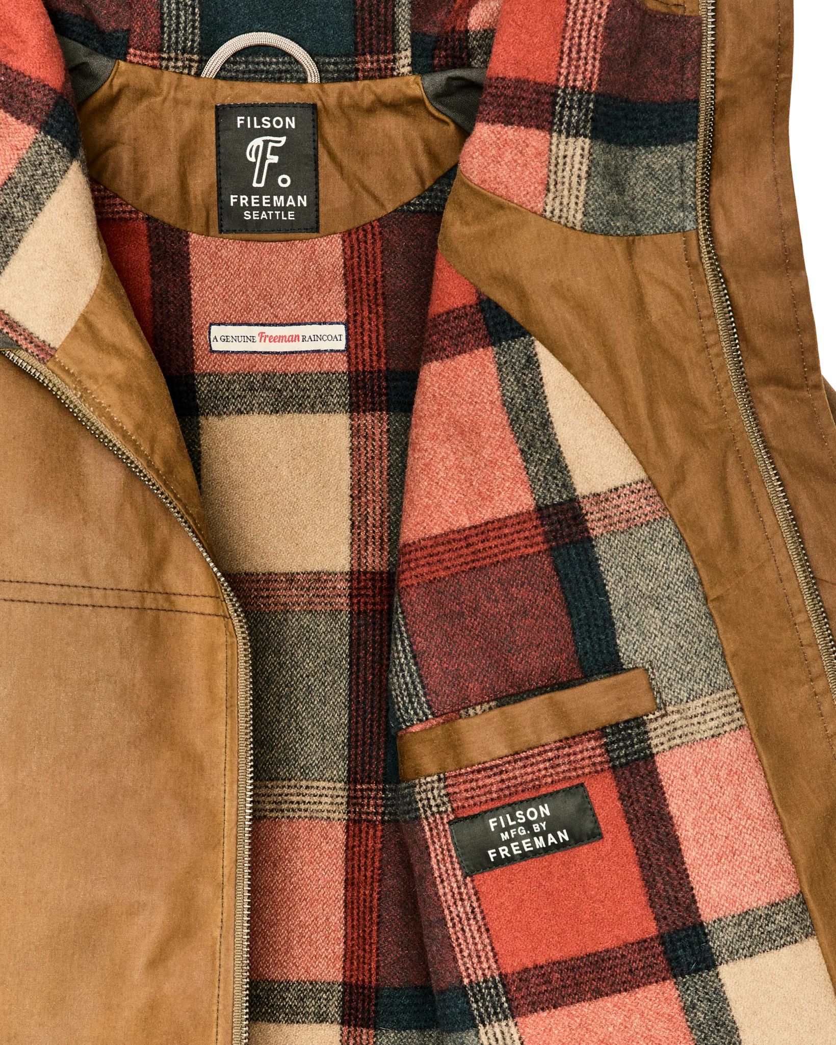 Filson X Freeman Wolllinierte Regenmantel