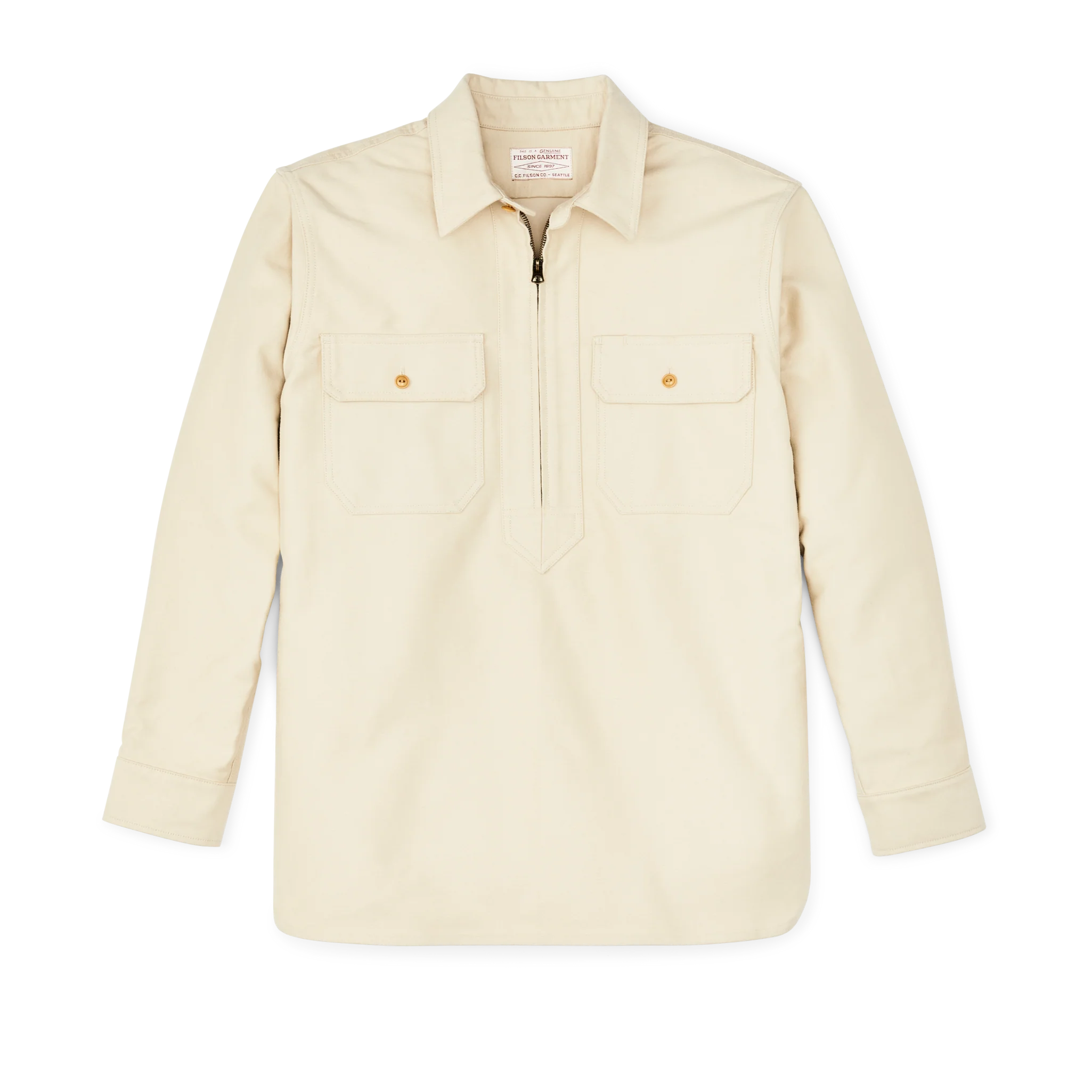 Moleskin Quarter-Zip-Hemd