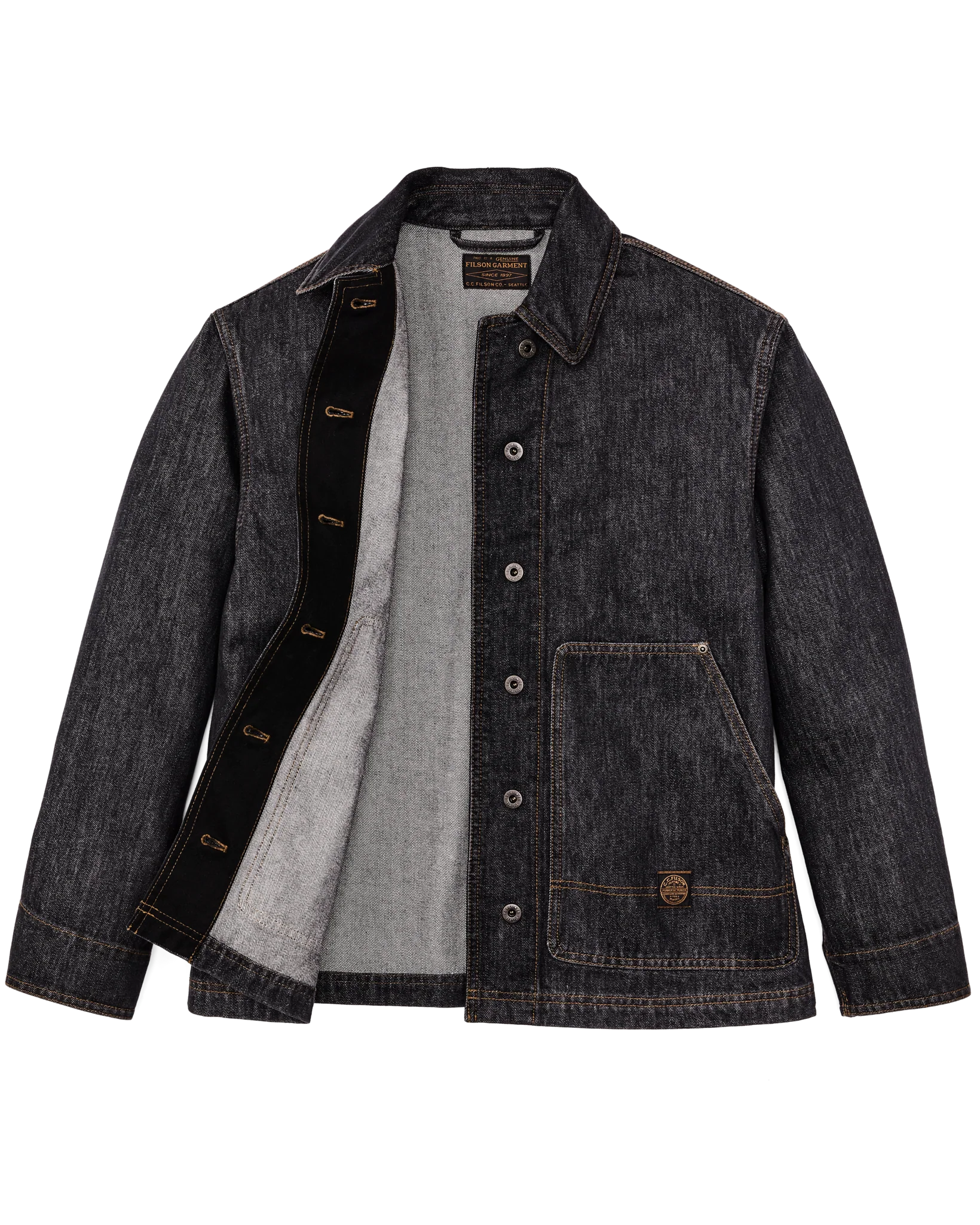 Damen-Denim-Barn-Coat