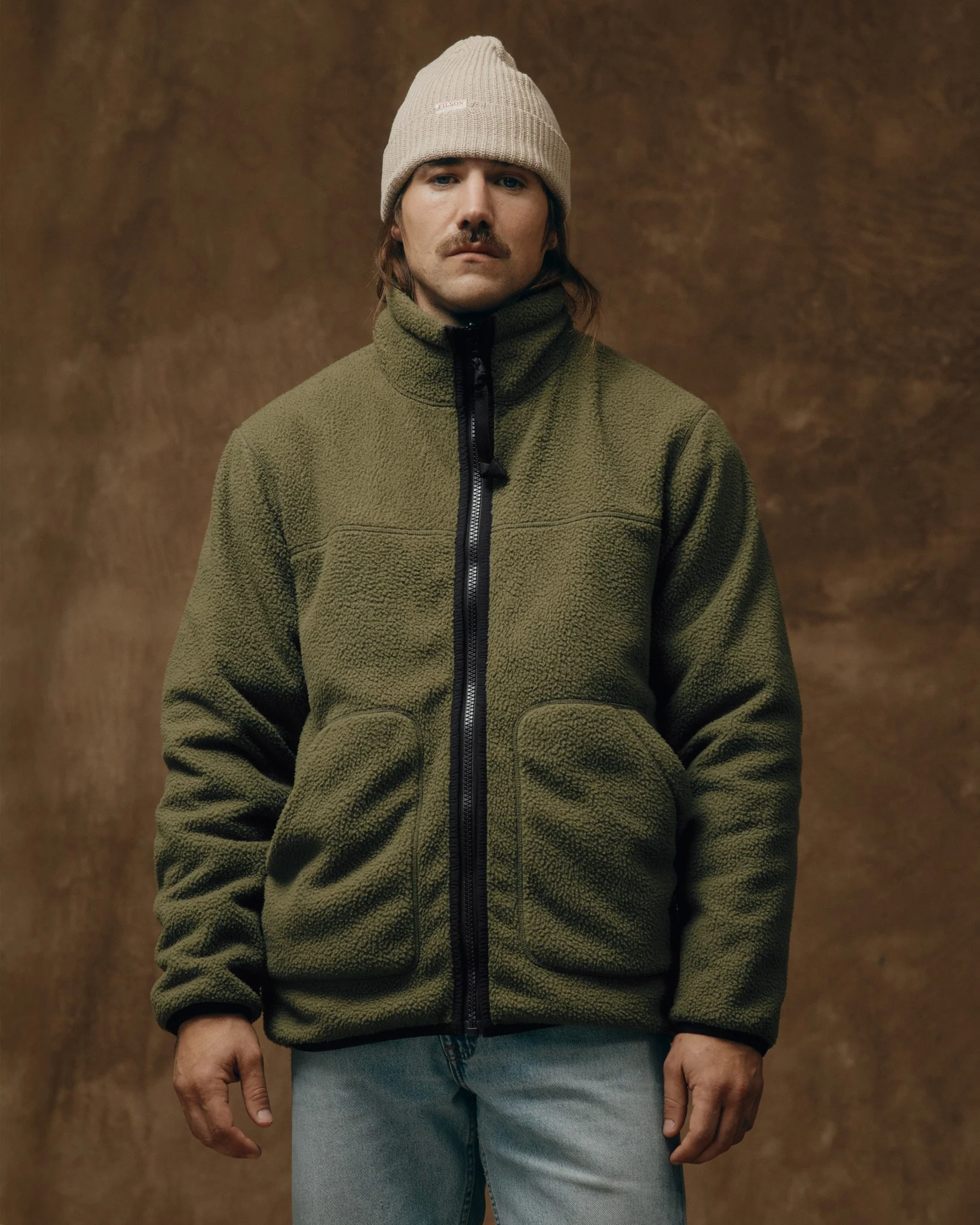 Wendbarer Fleecejacke mit Pile