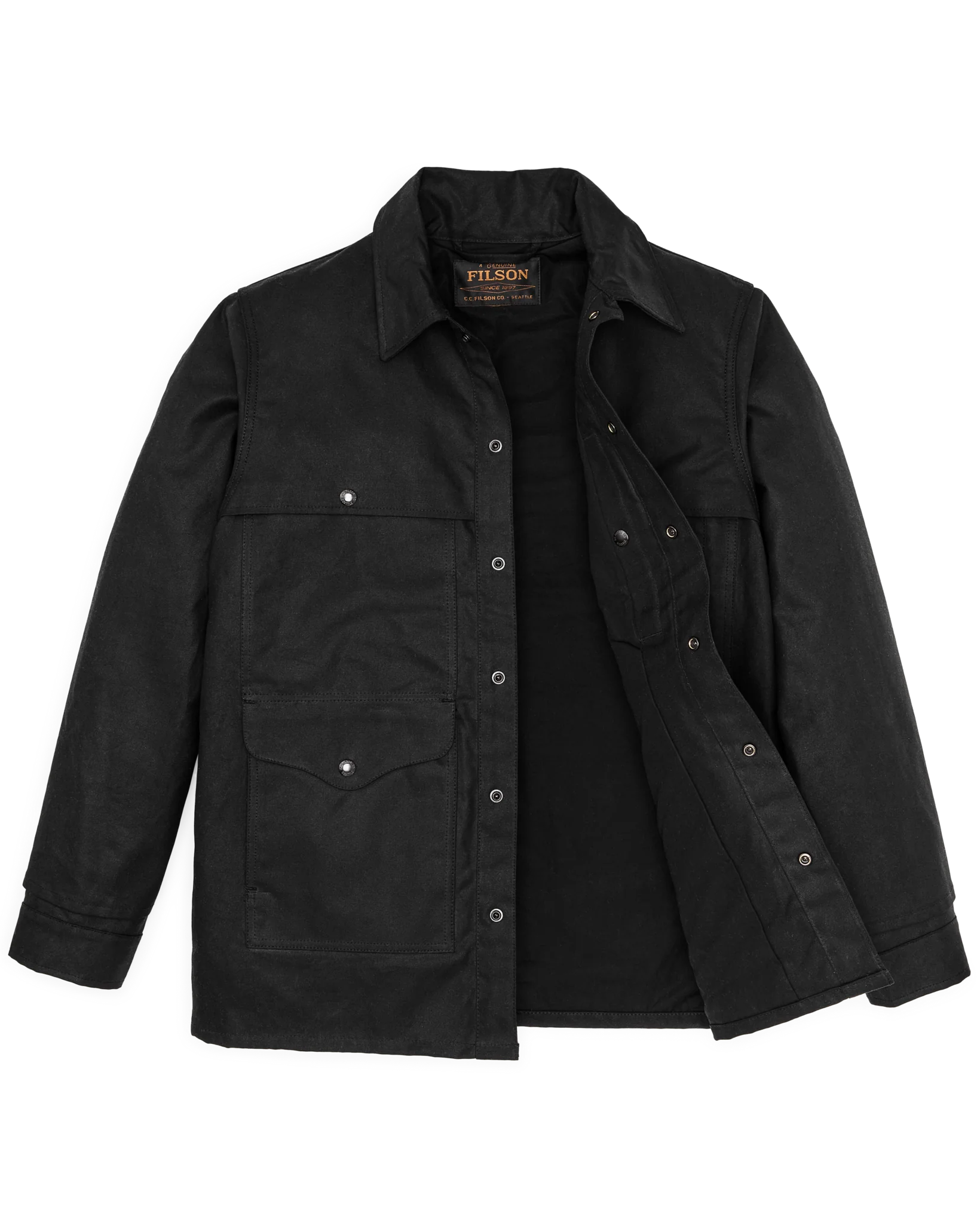 Gefütterte Zinnstoff-Kreuzer-Jacke