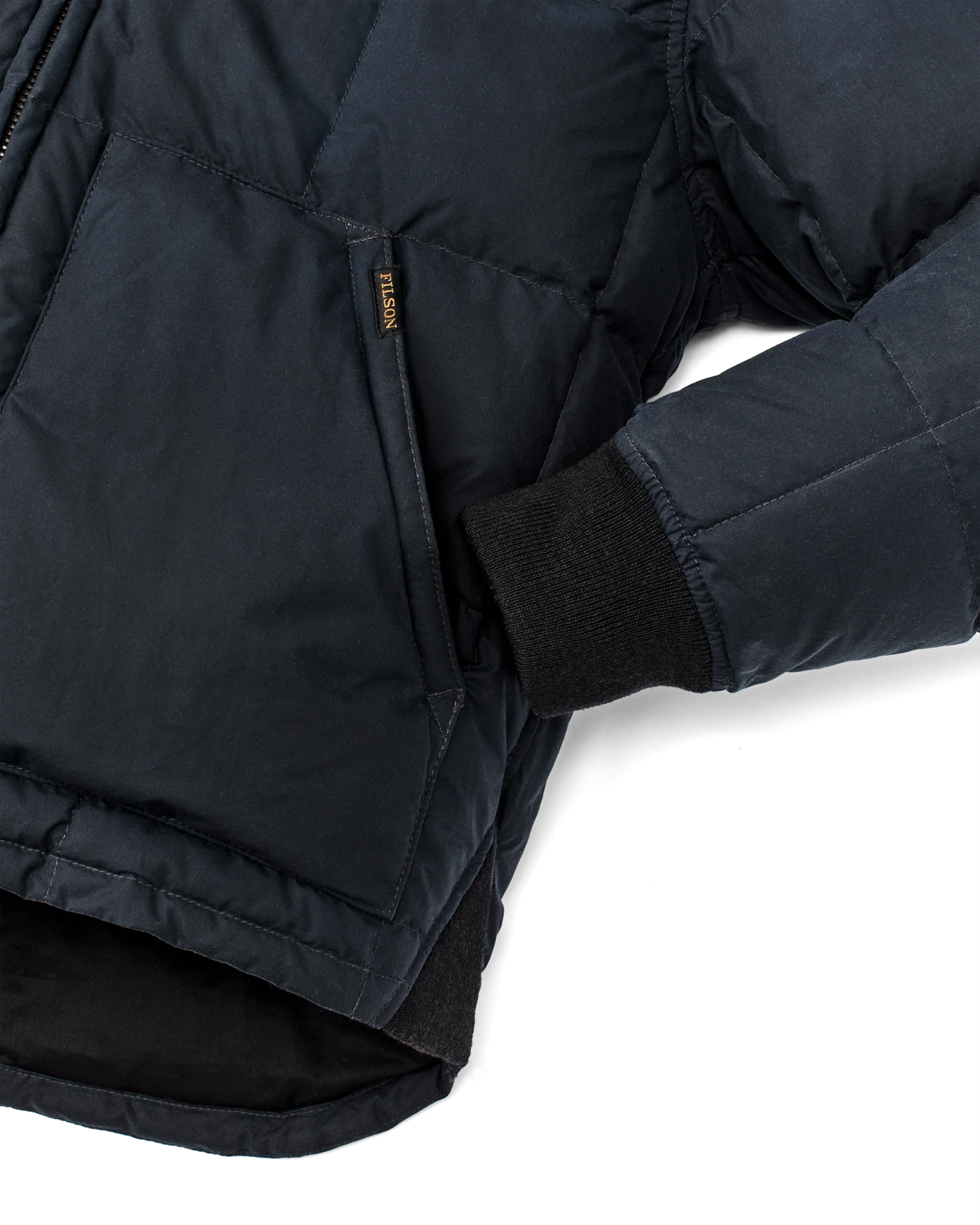 Wachsjacke aus Daunen