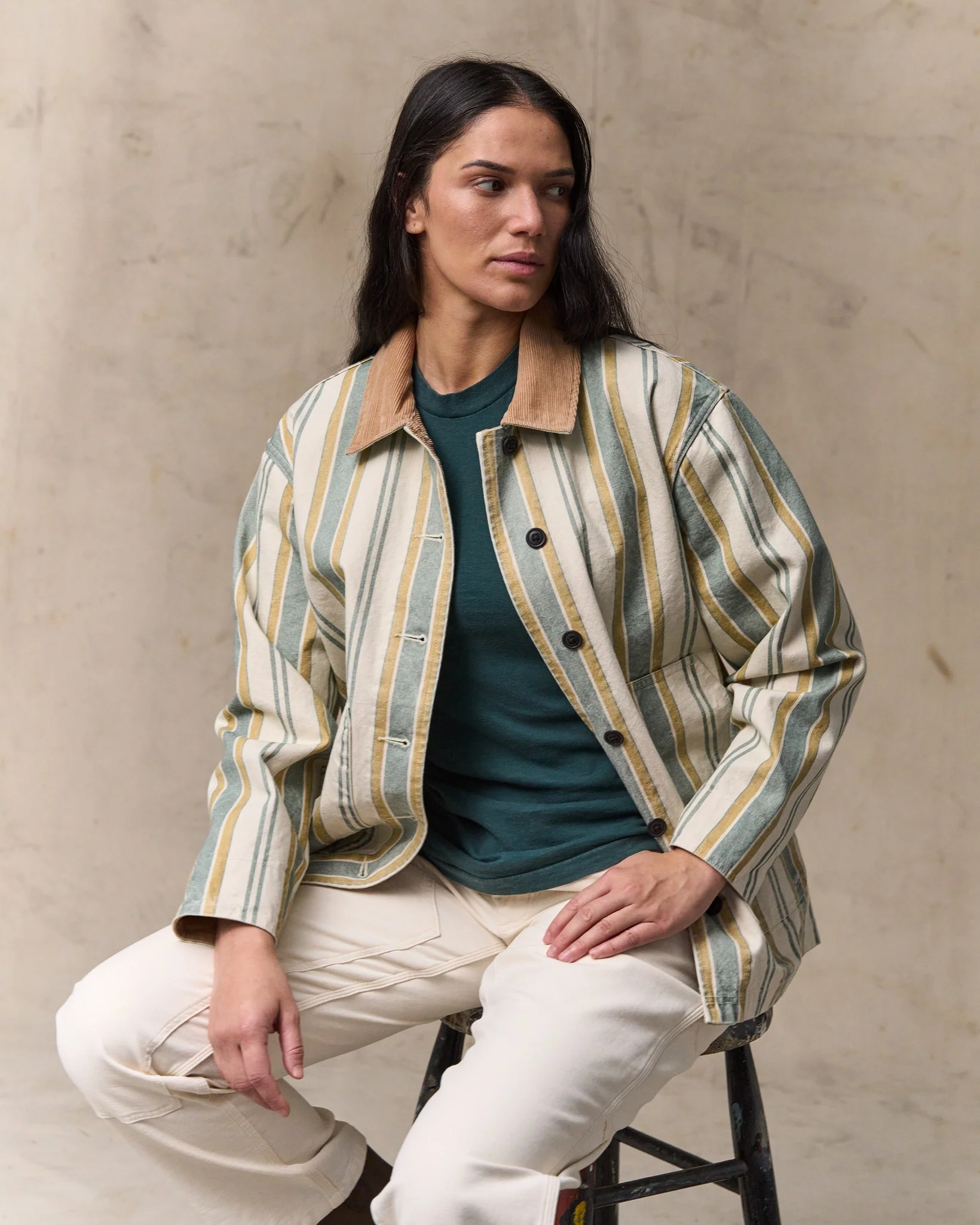 Damen Canvas-Barnmantel