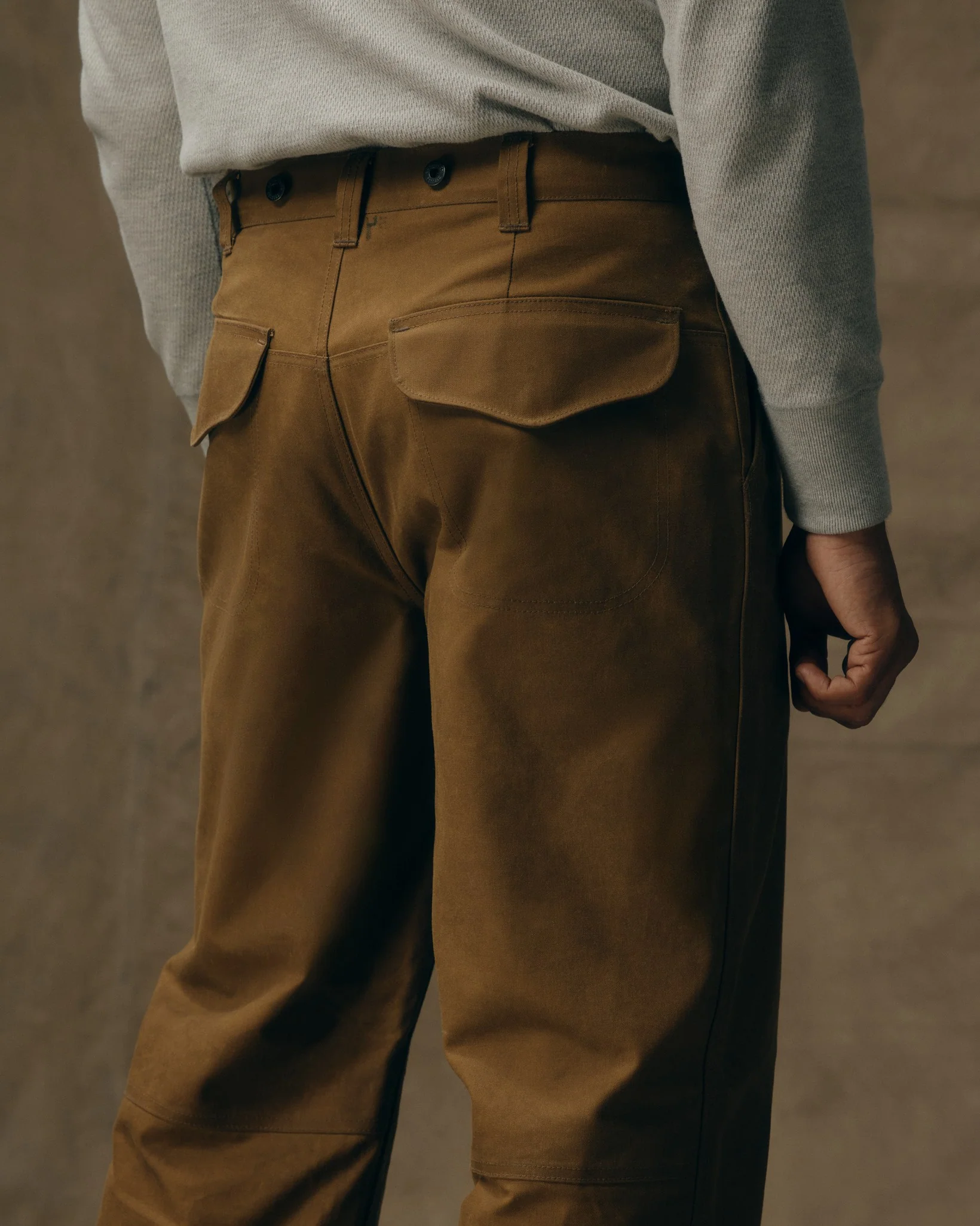 Ölfinish-Doppel-Tuch-Hose