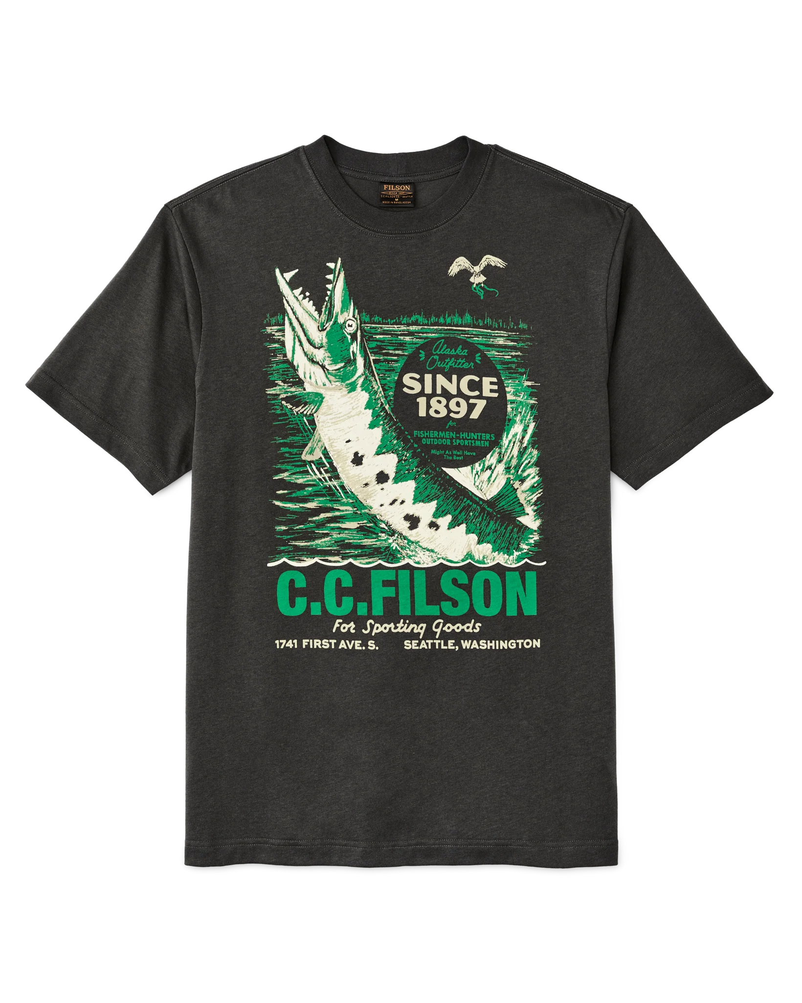 T-Shirt mit kurzen Ärmeln und Sportmotiv