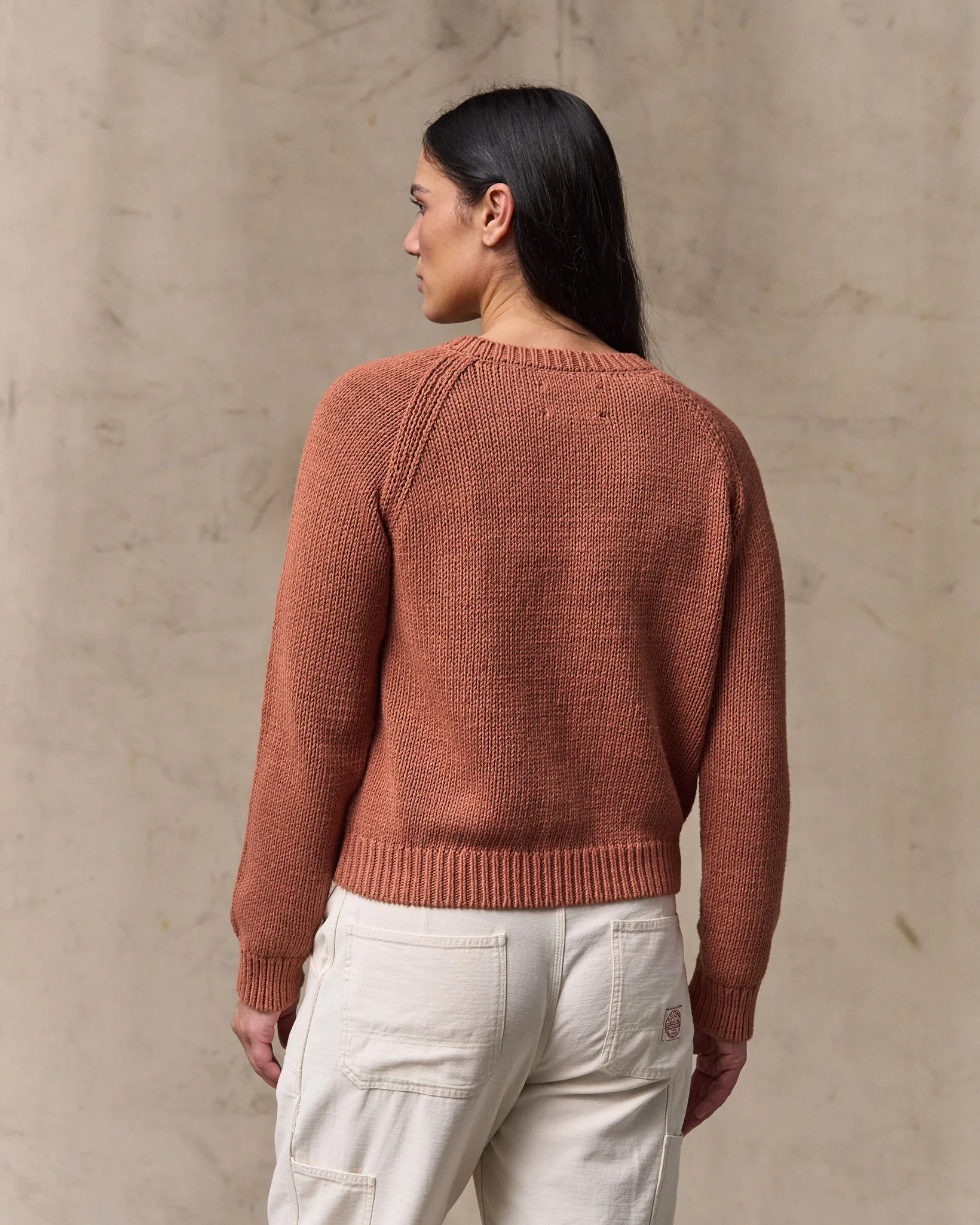 Damen-Cotton-Rundhals-Pullover