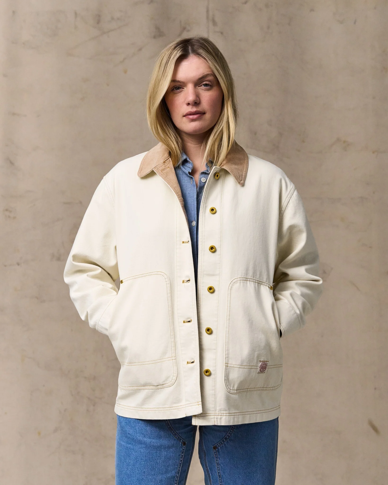 Damen-11-oz.-Denim-Barn-Coat