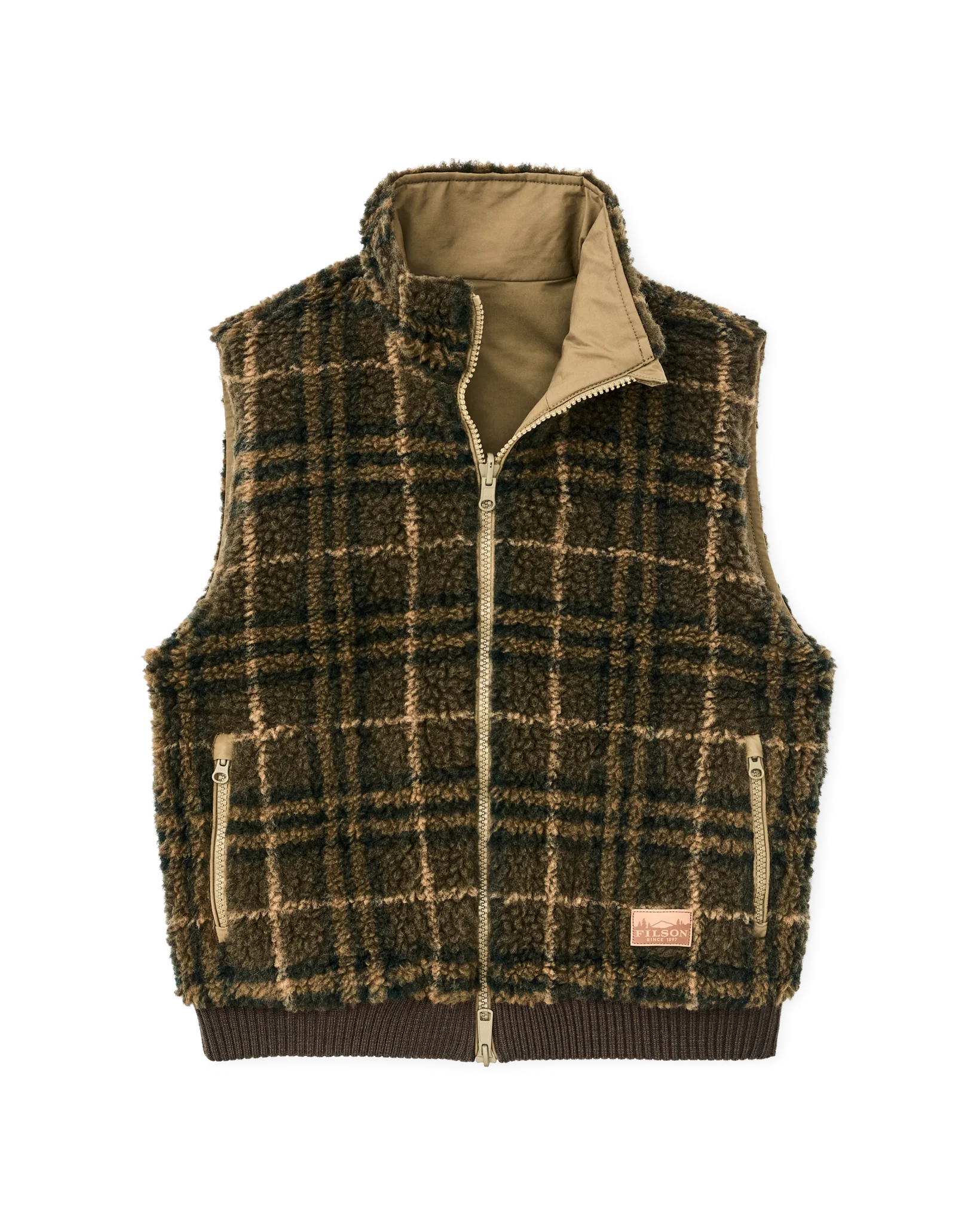 Damen-Wendbarer Wollfleece-Westen