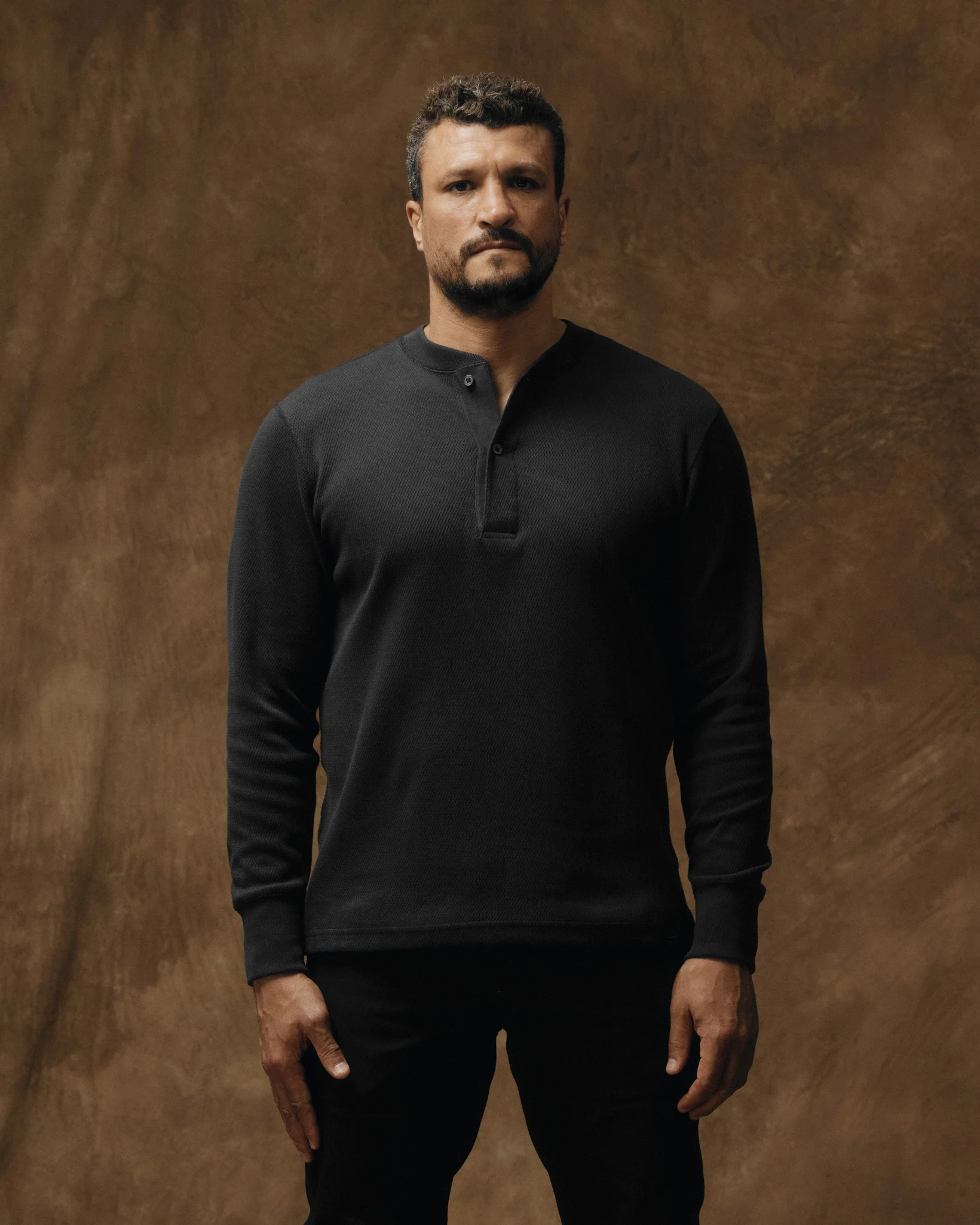 Waffle-Strick-Henley