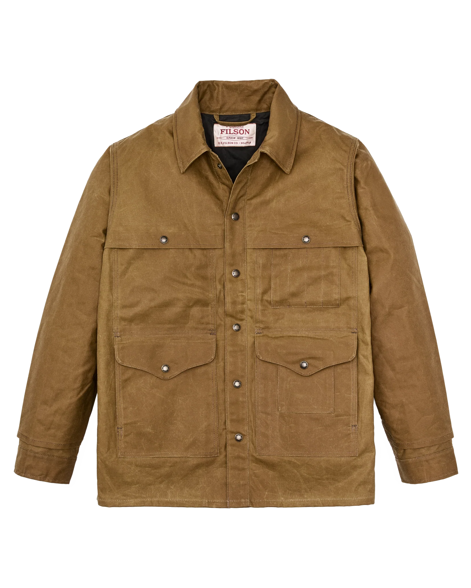 Gefütterte Zinnstoff-Kreuzerjacke