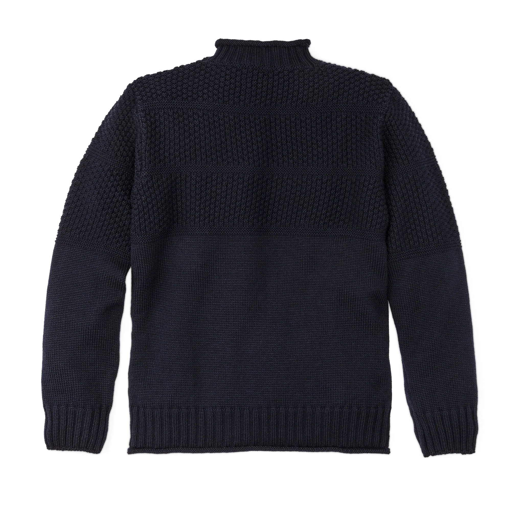 Woll-Rollkragen-Fischerpullover