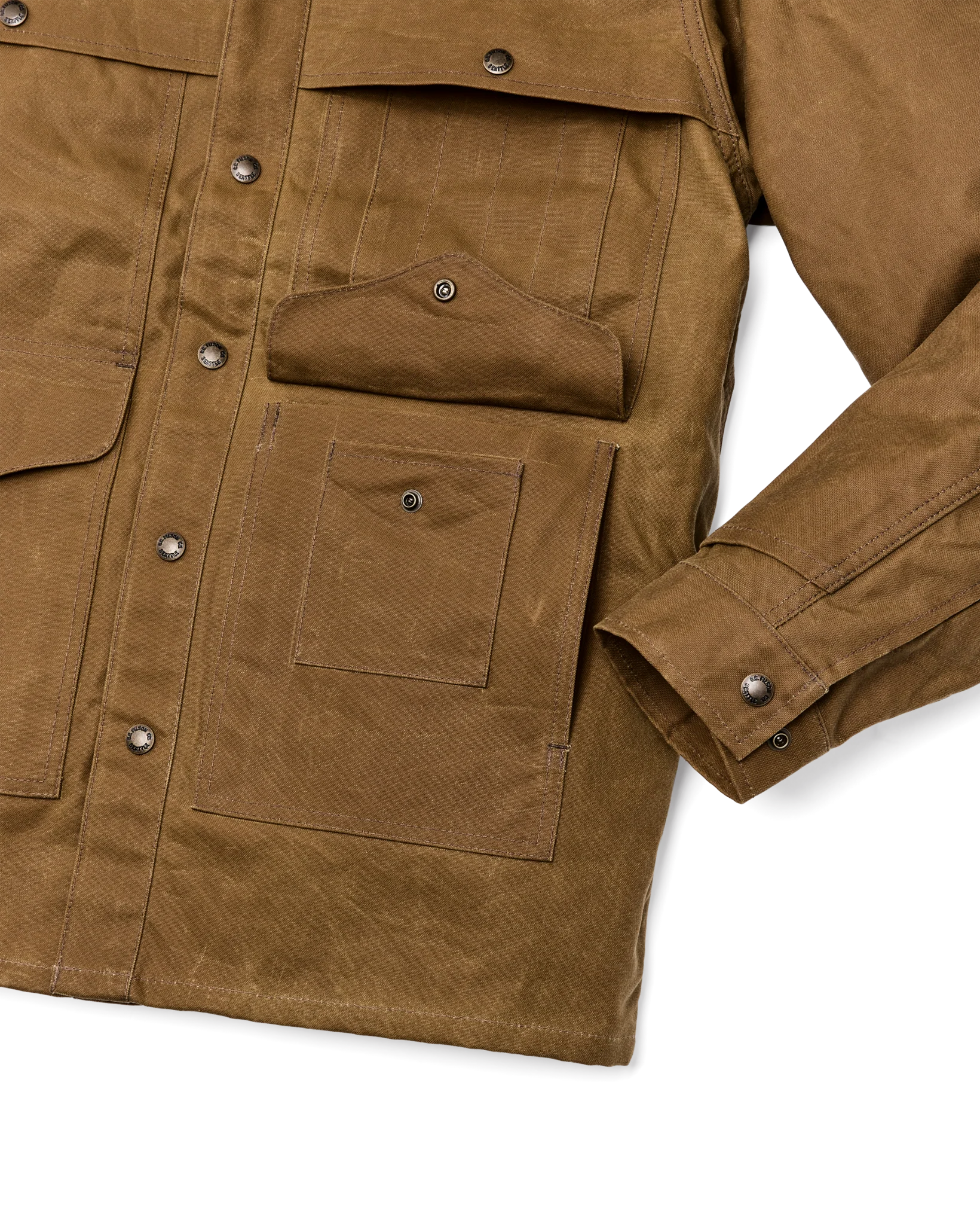 Gefütterte Zinnstoff-Kreuzerjacke